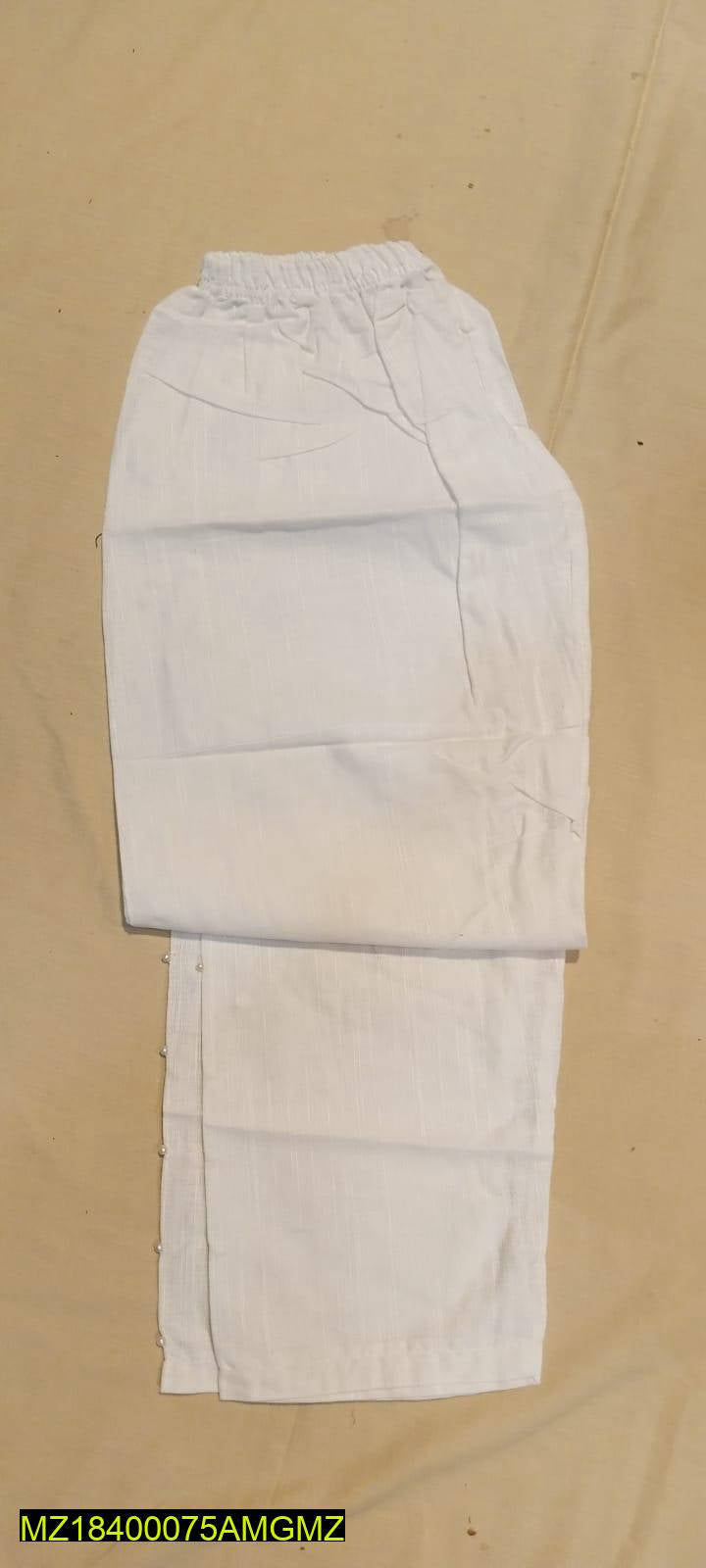 Women’s Khaddar Capri Trouser with Pearl Detailing – Stylish Winter Wear