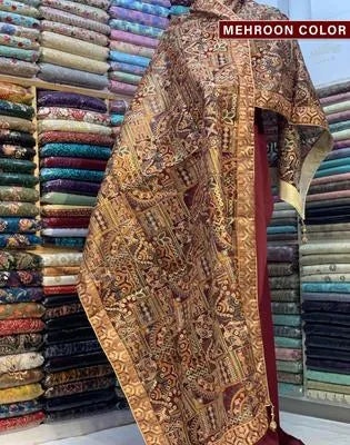 Women’s Luxury Fleece Embroidered Shawl