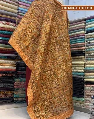 Women’s Luxury Fleece Embroidered Shawl