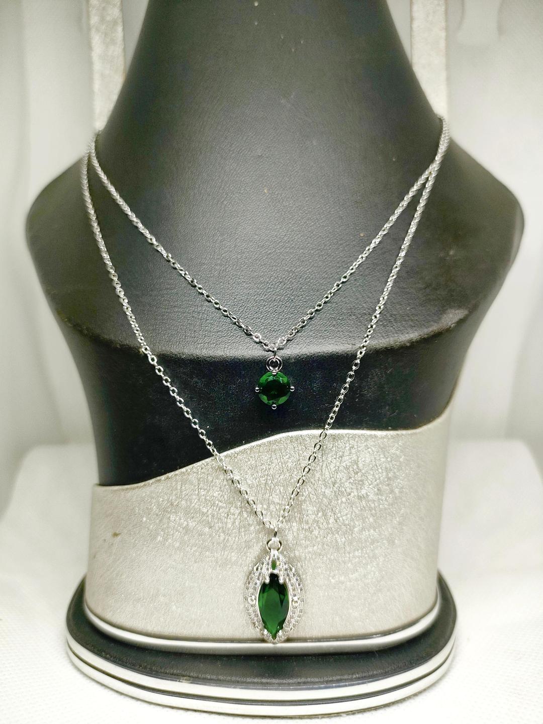 Women’s Alloy Pendant – Green & Blue Color Fashion Jewellery