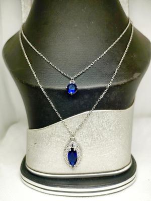 Women’s Alloy Pendant – Green & Blue Color Fashion Jewellery