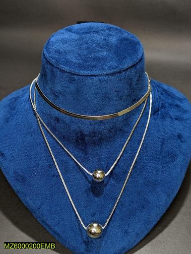 Women’s Silver Plated Curb Infinity Necklace – Elegant Casual & Party Wear