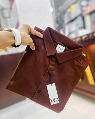 Women’s Shamery Button-Down Shirt with Ban Collar – Casual & Formal Wear