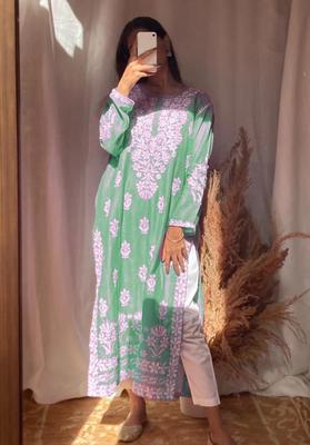 Women’s Casual Linen Embroidered Kurta – 1 Pc Eastern Wear