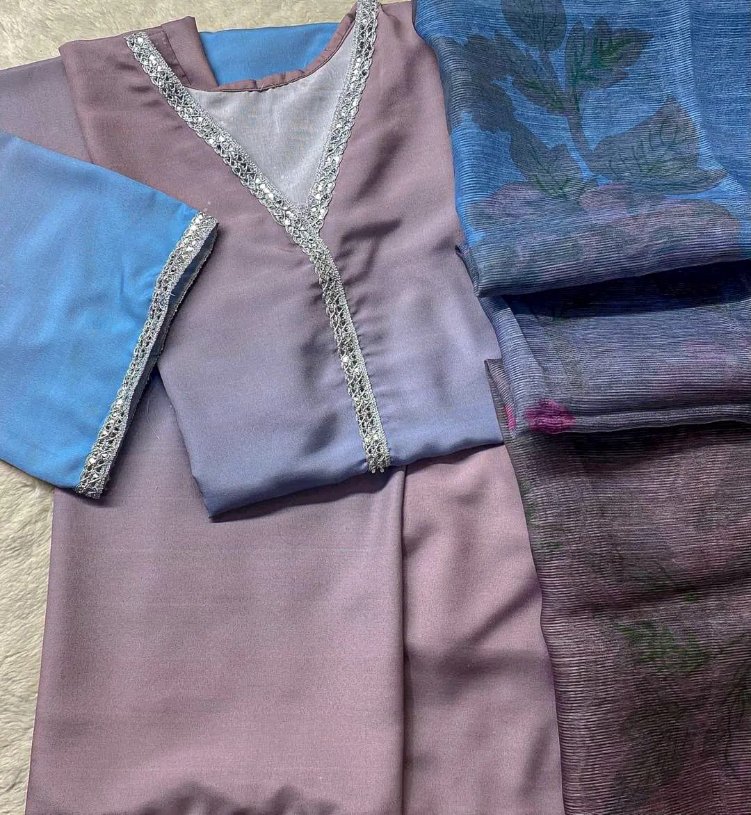 ✨ Premium 3 Pcs Women’s Stitched Swiss Lawn Digital Printed Suit – Elegant Summer Collection ✨