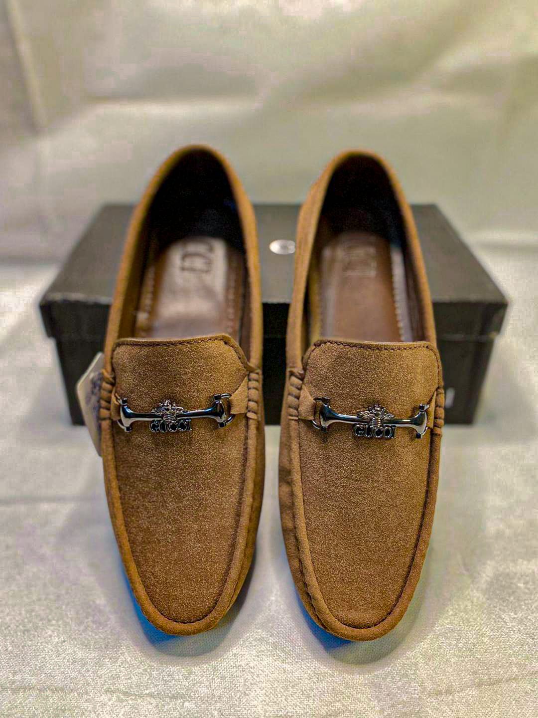 Men’s Premium Suede Fancy Loafers – Mustard | Stylish & Comfortable
