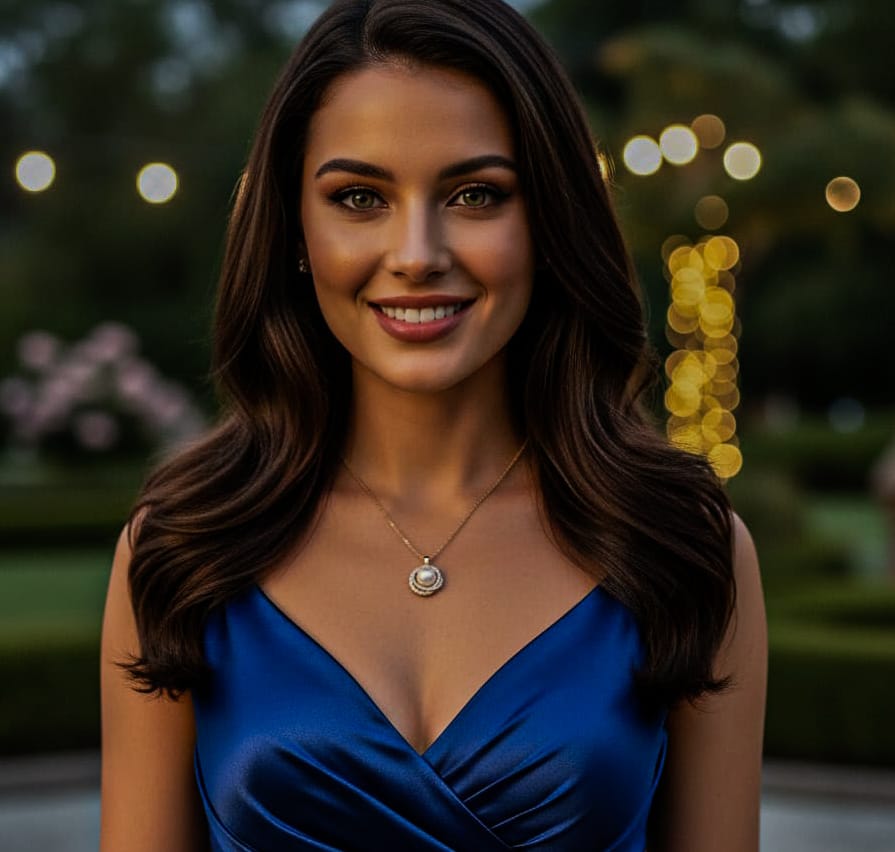 Charming Golden Pendant Necklace – Small Size Fashion Jewellery